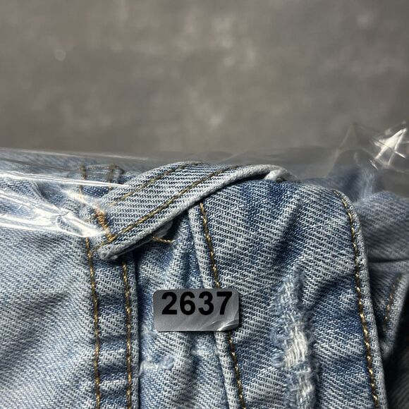 Ariat Jeans Womens 29 Blue Ultra High Rise Relaxed Straight Distressed Denim - Picture 15 of 16